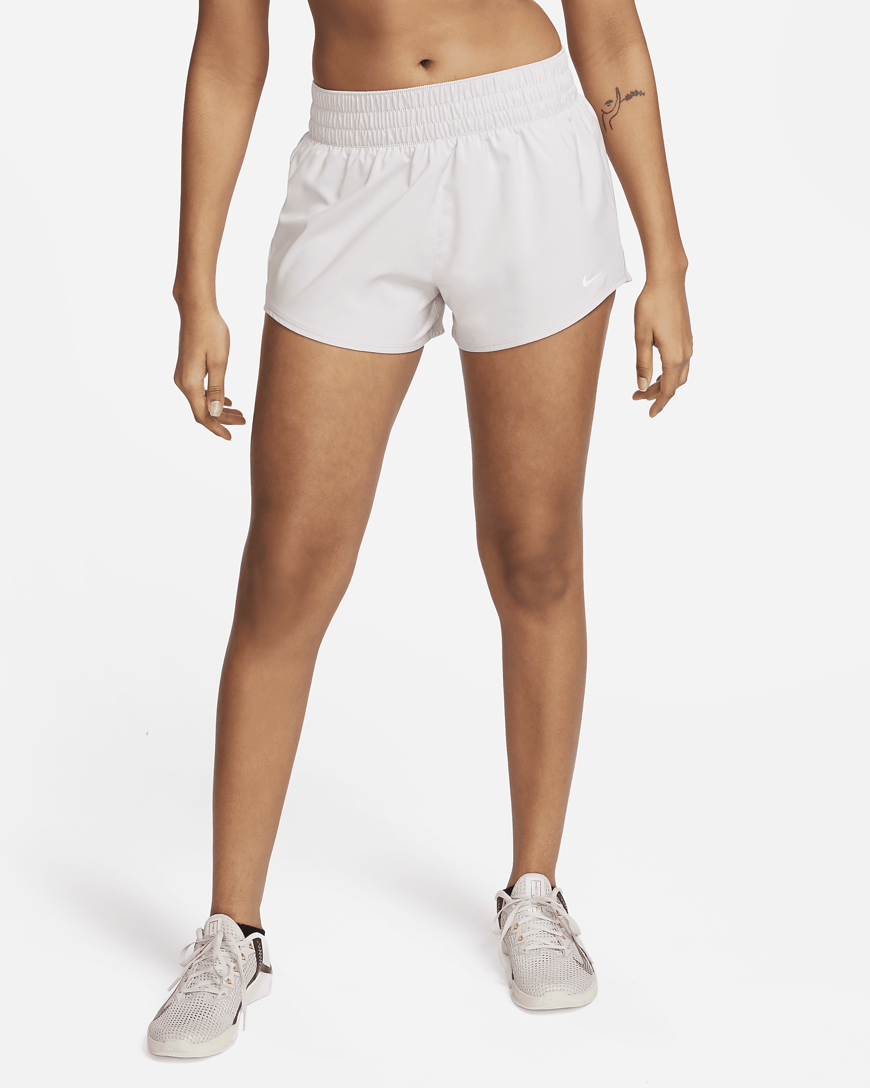 Nike One Women's Dri-FIT Mid-Rise 3" Brief-Lined Shorts - 1