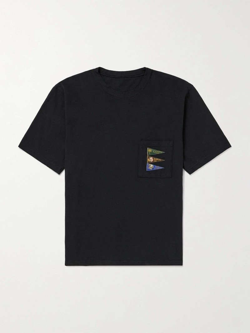 Logo-Appliquéd Cotton-Jersey T-Shirt - 1