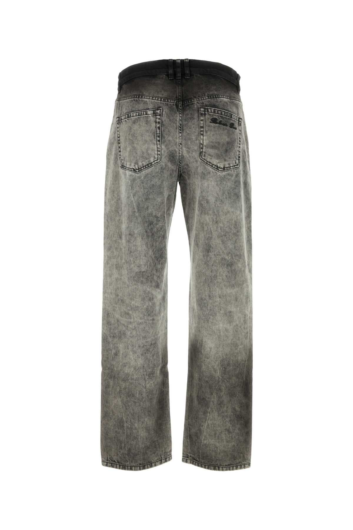 Balmain Men Grey Denim Jeans - 2