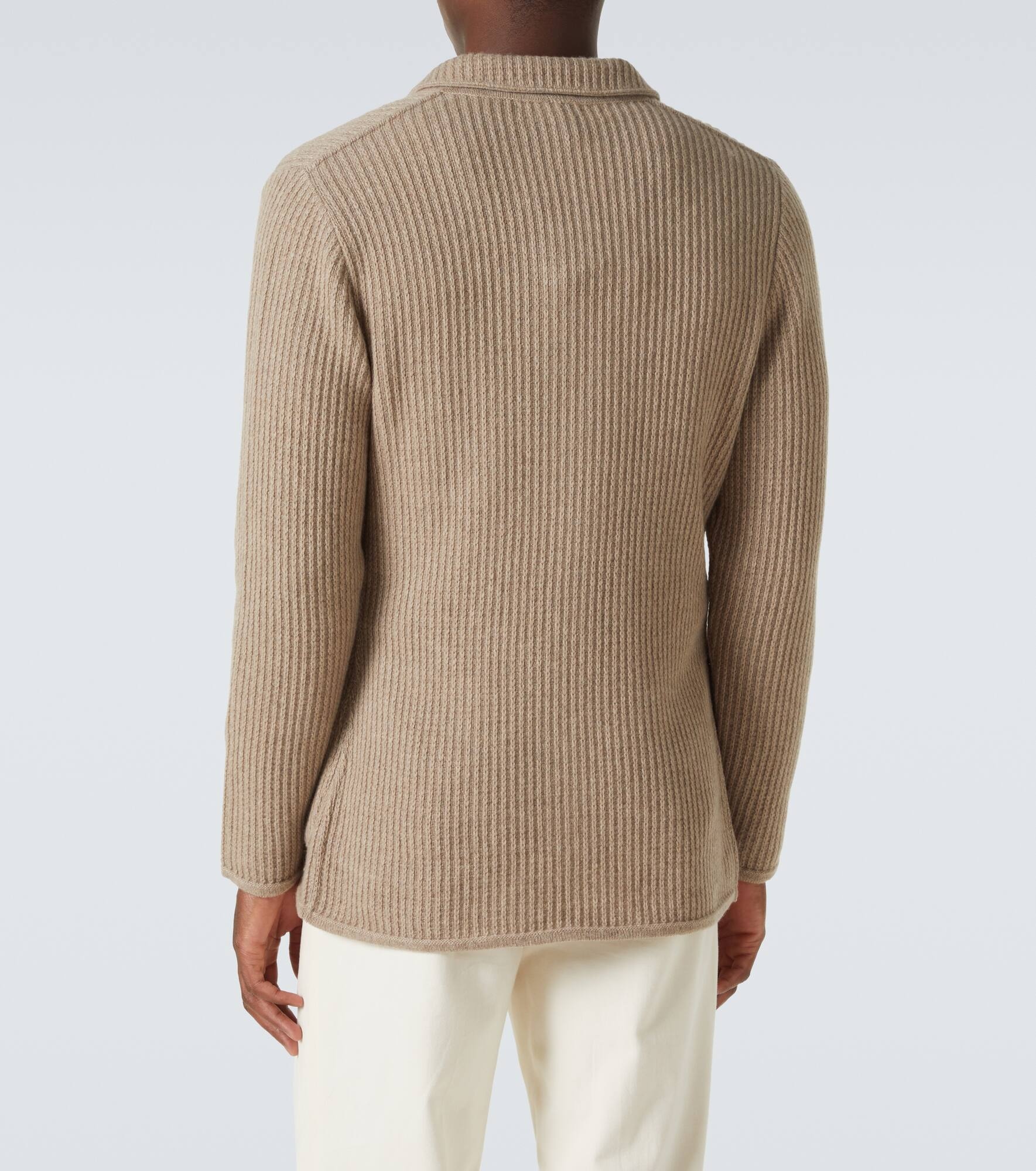 Knitted cashmere blazer - 4