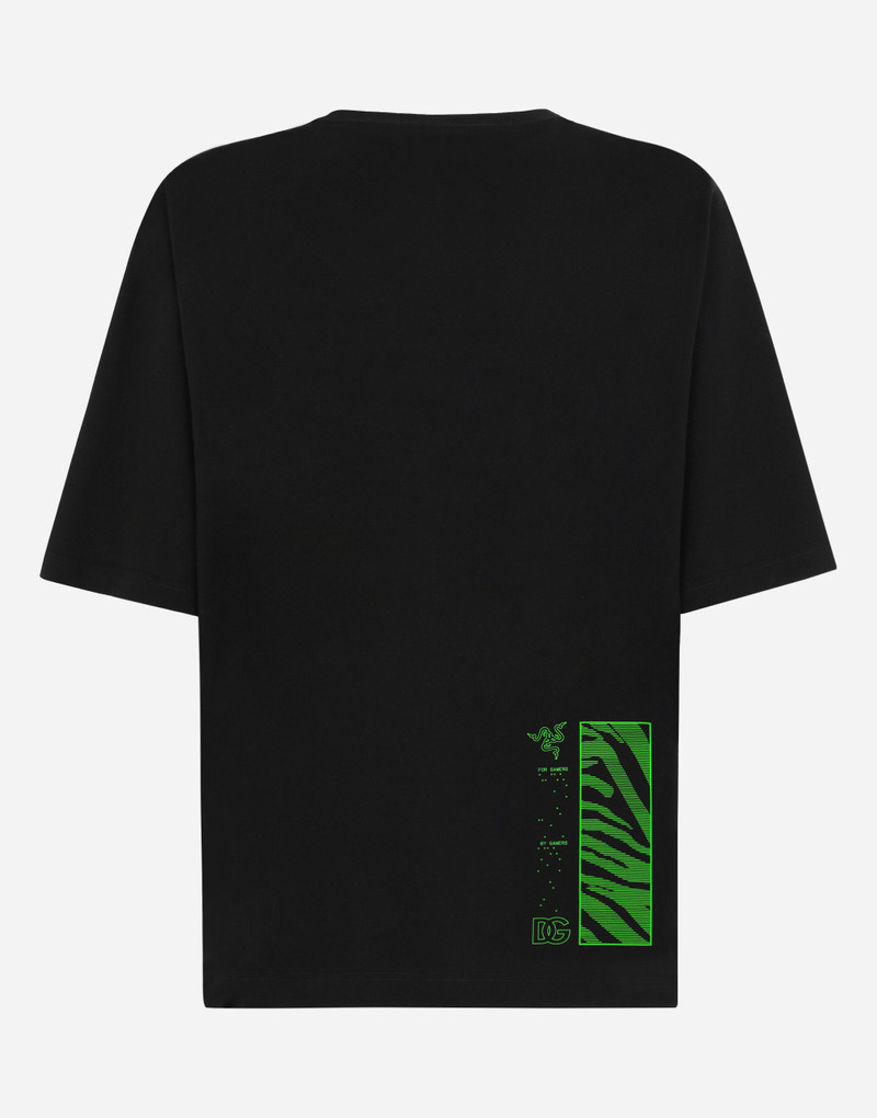 Dolce & Gabbana Cotton T-shirt with print RAZER outlook