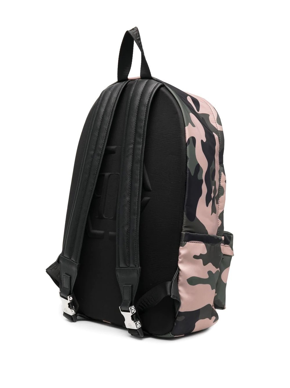 Hexagon camouflage-print backpack - 3