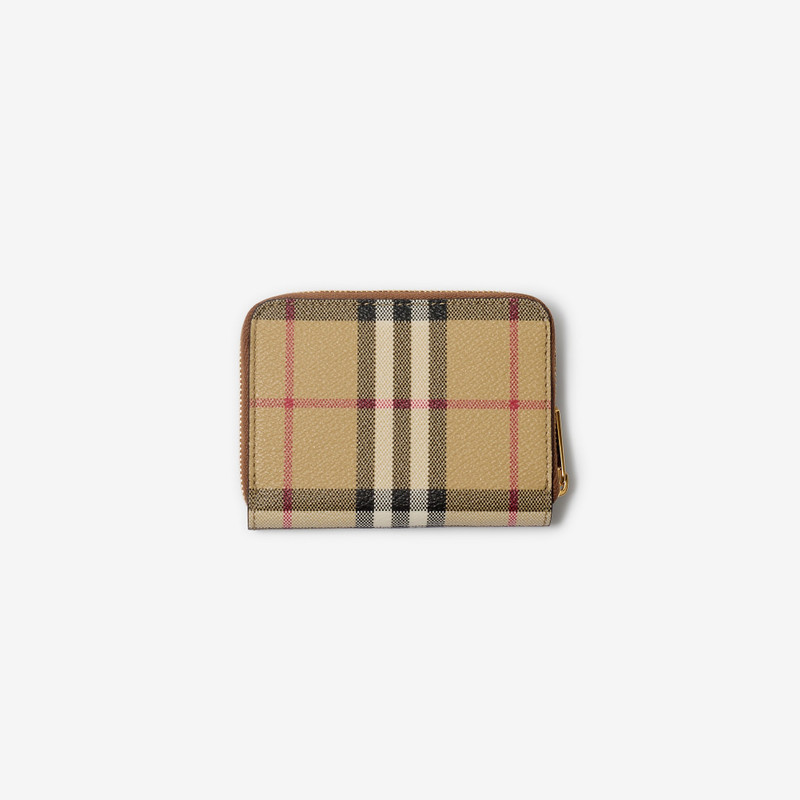 Burberry Small Check Zip Wallet outlook