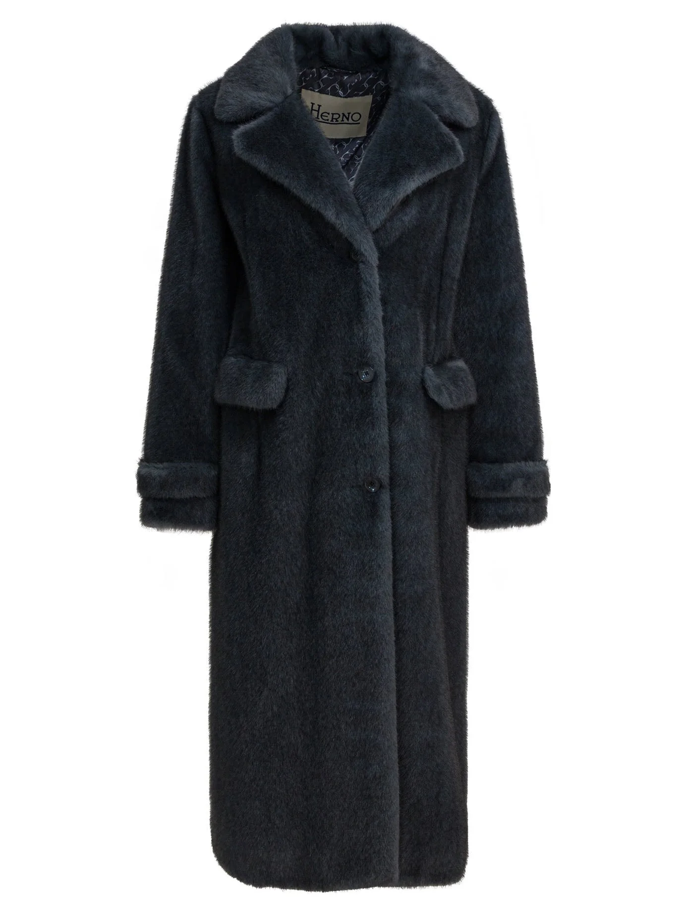 Herno Long Faux Fur Coat - 1