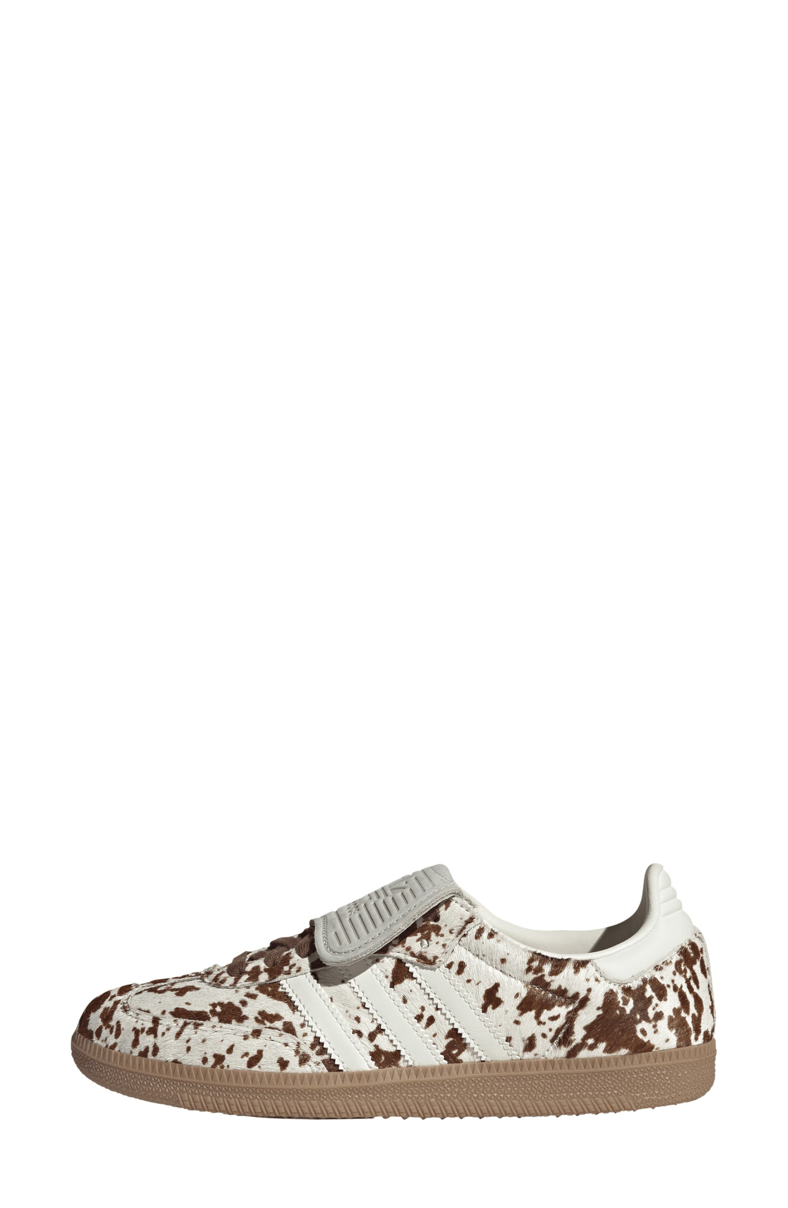 adidas Samba LT Genuine Calf Hair Sneaker in Off White/Lucid Pink/Gum at Nordstrom - 6