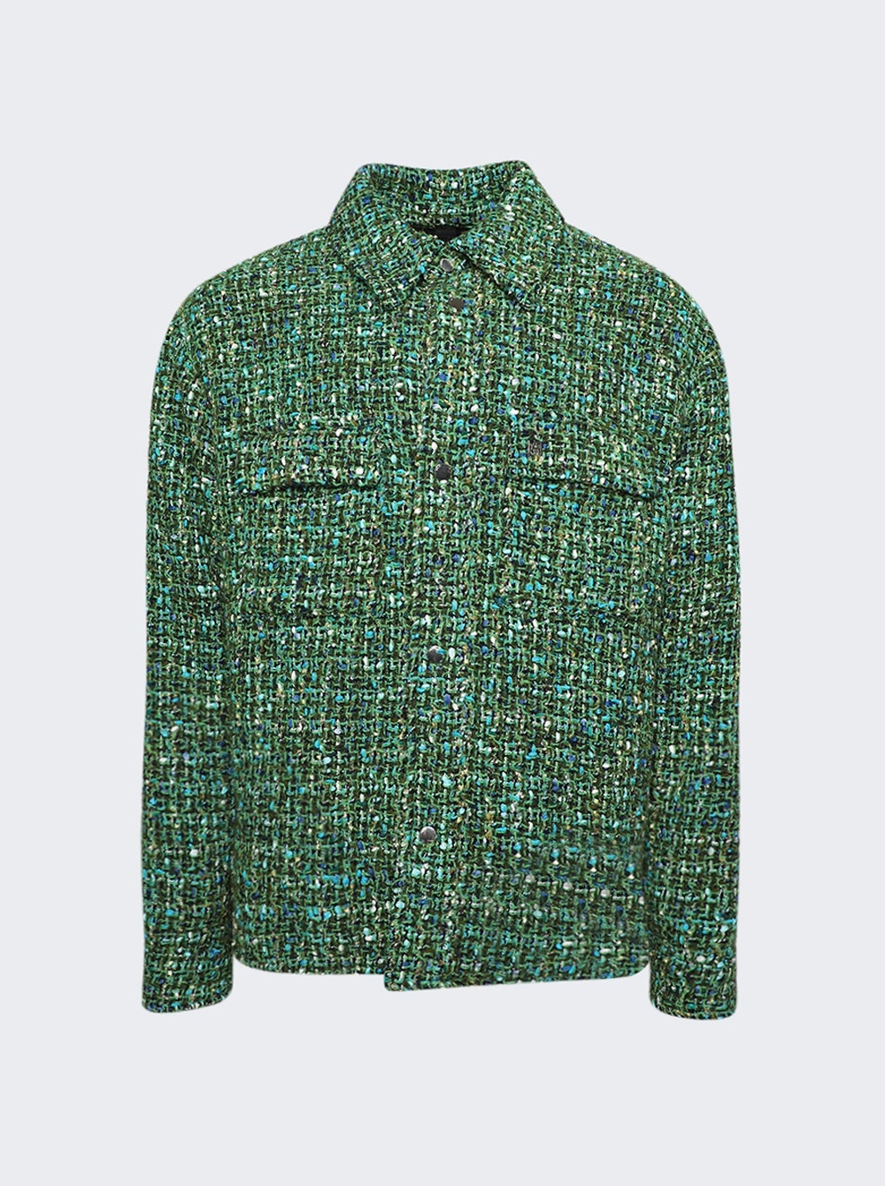 Boucle Overshirt Rain Forest - 1