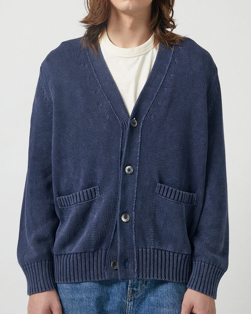 ACID WASH CARDIGAN - MIDNIGHT 3