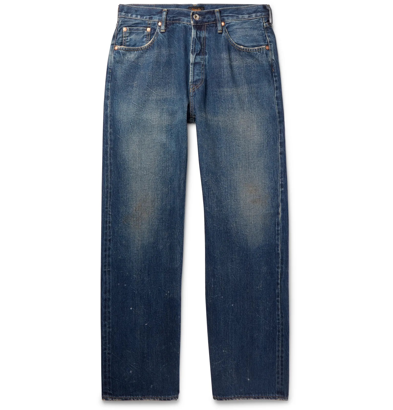 Wide-Leg Selvedge Denim Jeans - 1