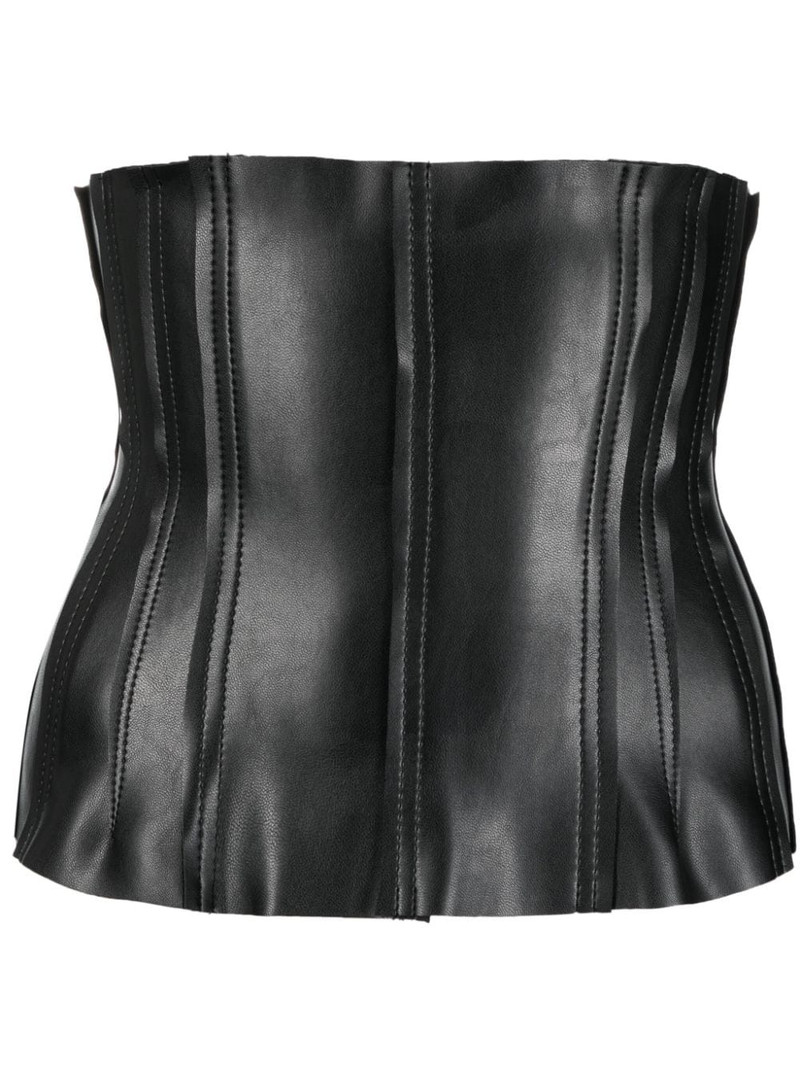 Grace patent-finish corset 1