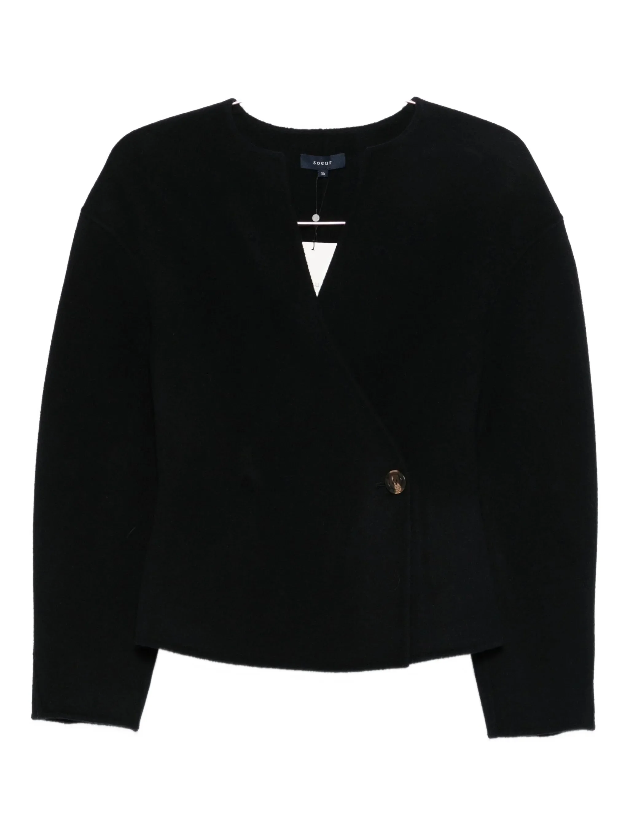 Soeur Wrap-design Cardigan - 1