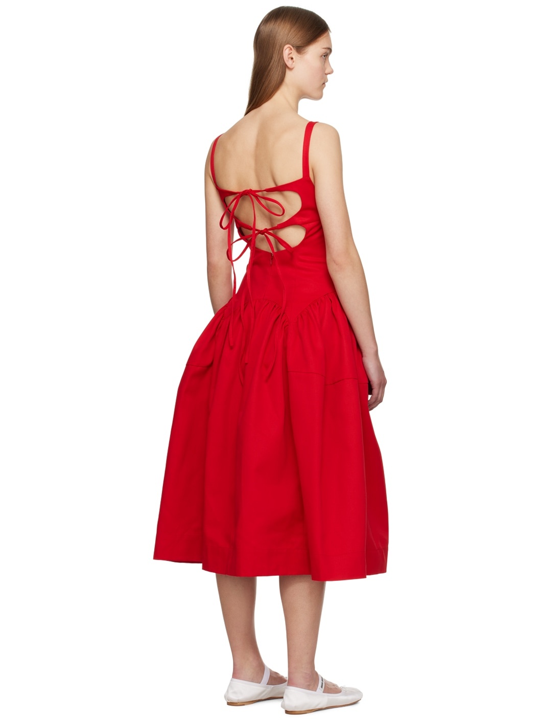 Red Cricket Midi Dress - 3