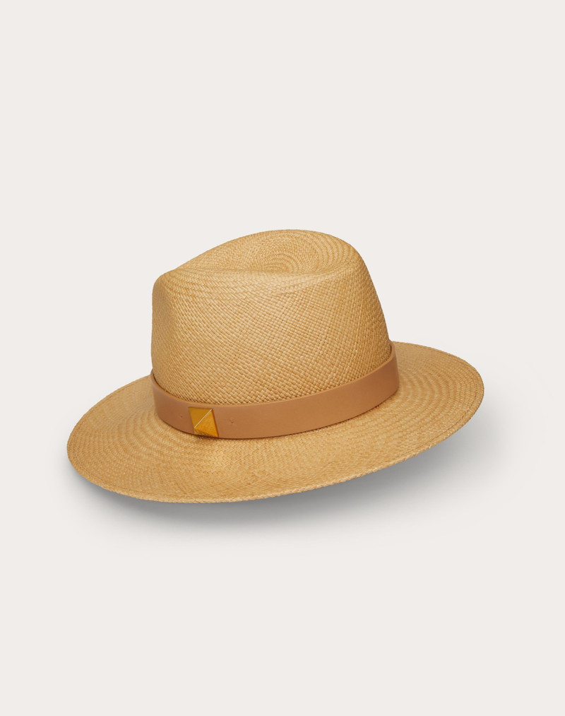 ROMAN STUD STRAW FEDORA 3