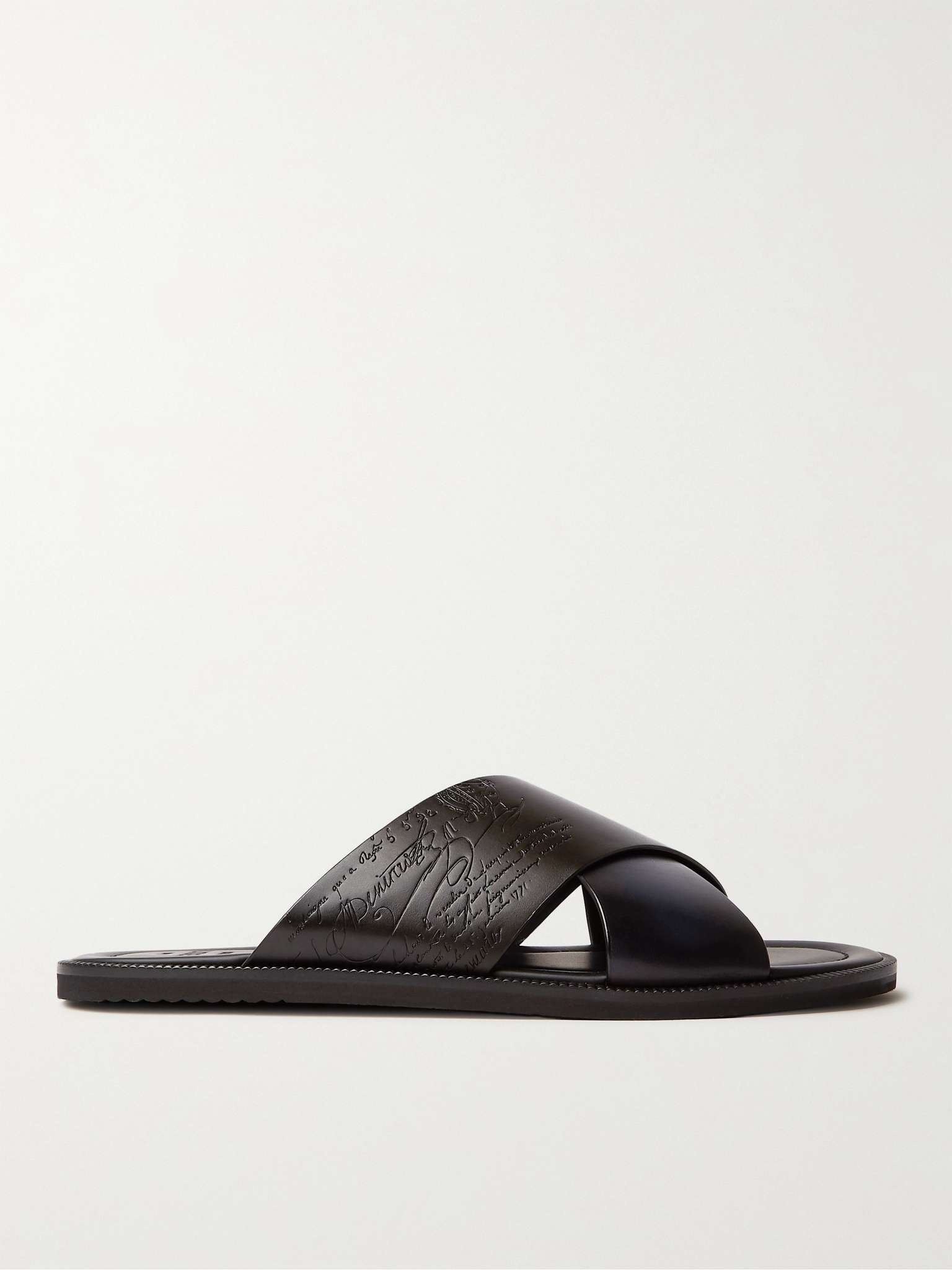 Sifnos Scritto Leather Sandals - 1