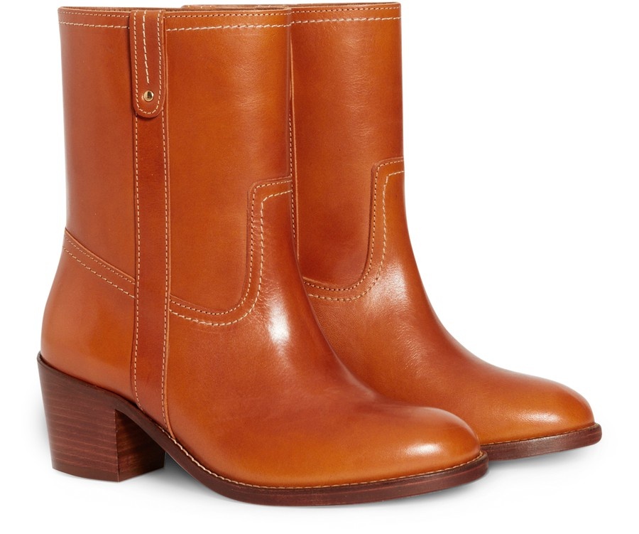 Vegetable-tanned leather ankle boots - 3