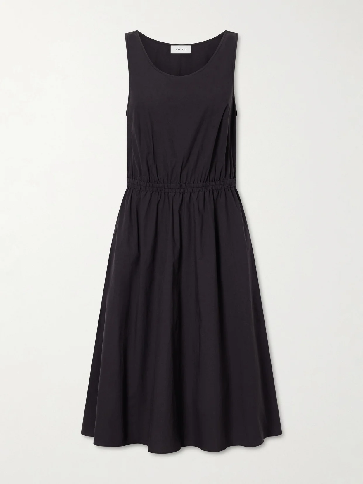 Organic Cotton-poplin Midi Dress - 1