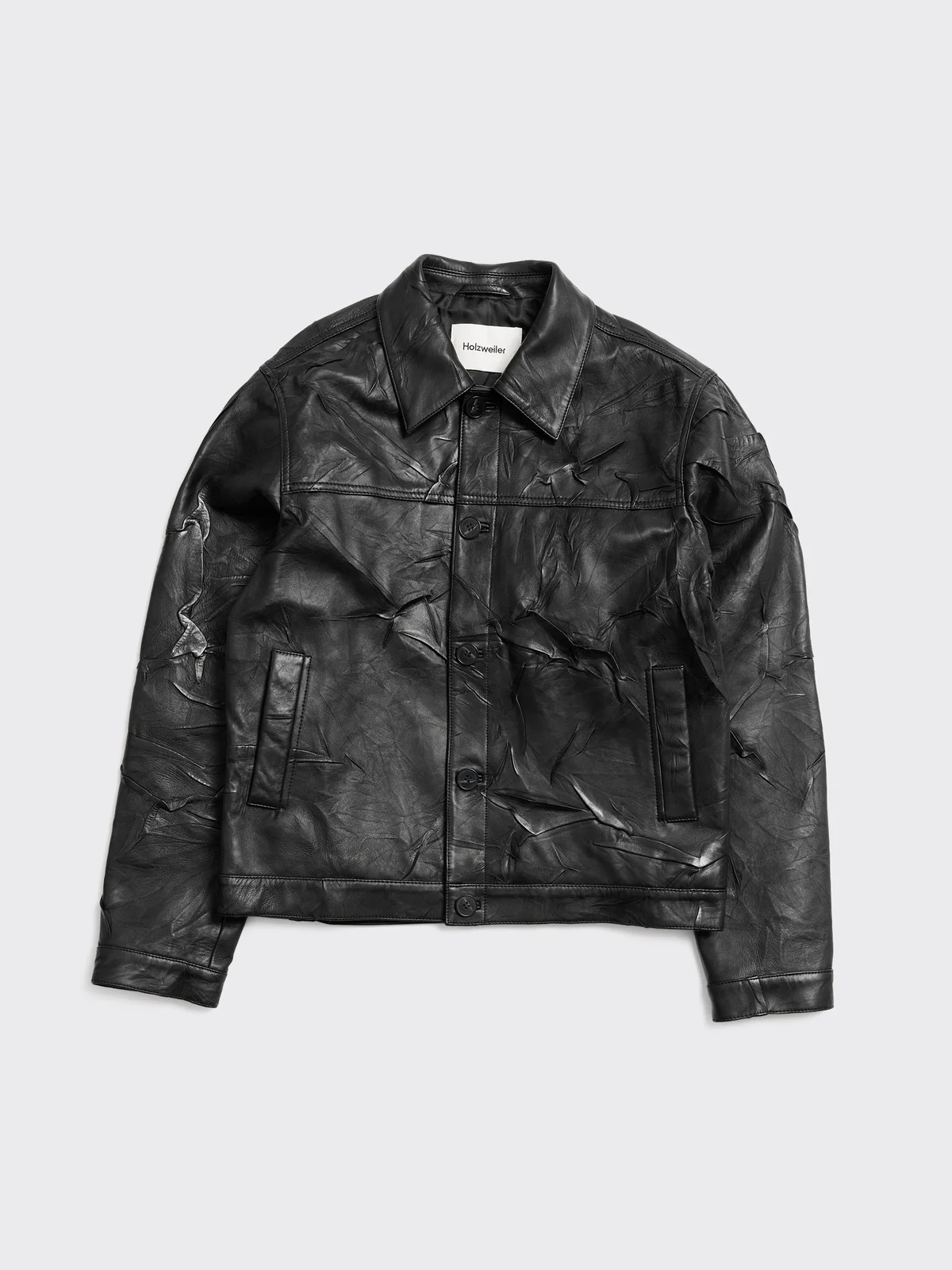 Classic-Fit Leather Jacket - 1