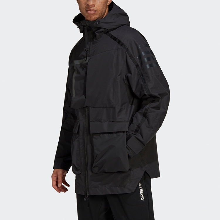 adidas Xploric R.r Sports Hooded Jacket Black H65704 - 4