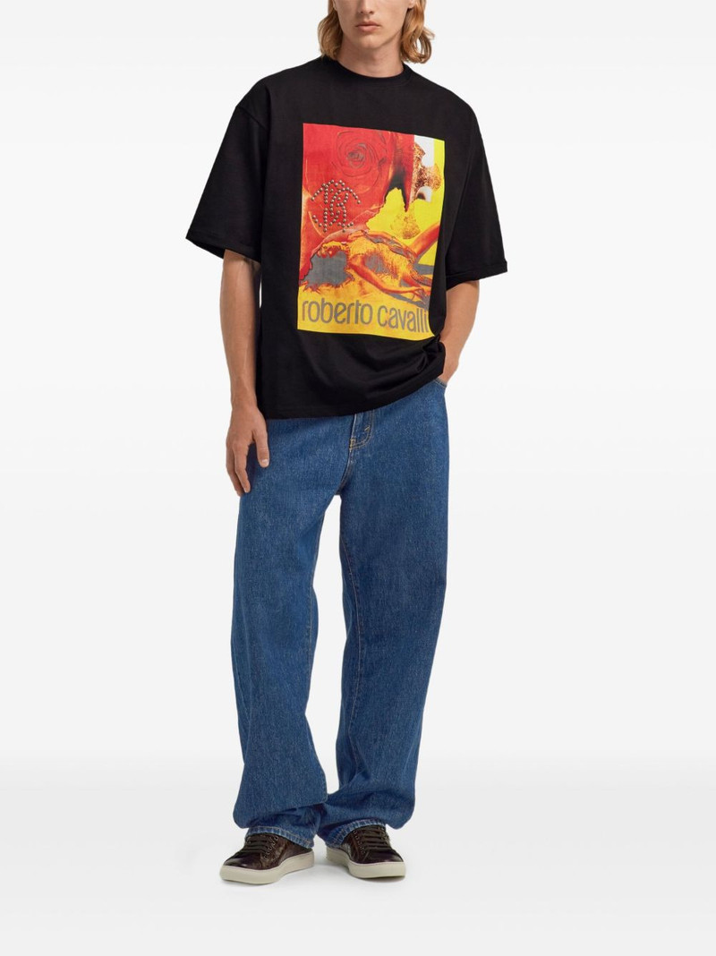 Roberto Cavalli graphic-print T-shirt outlook