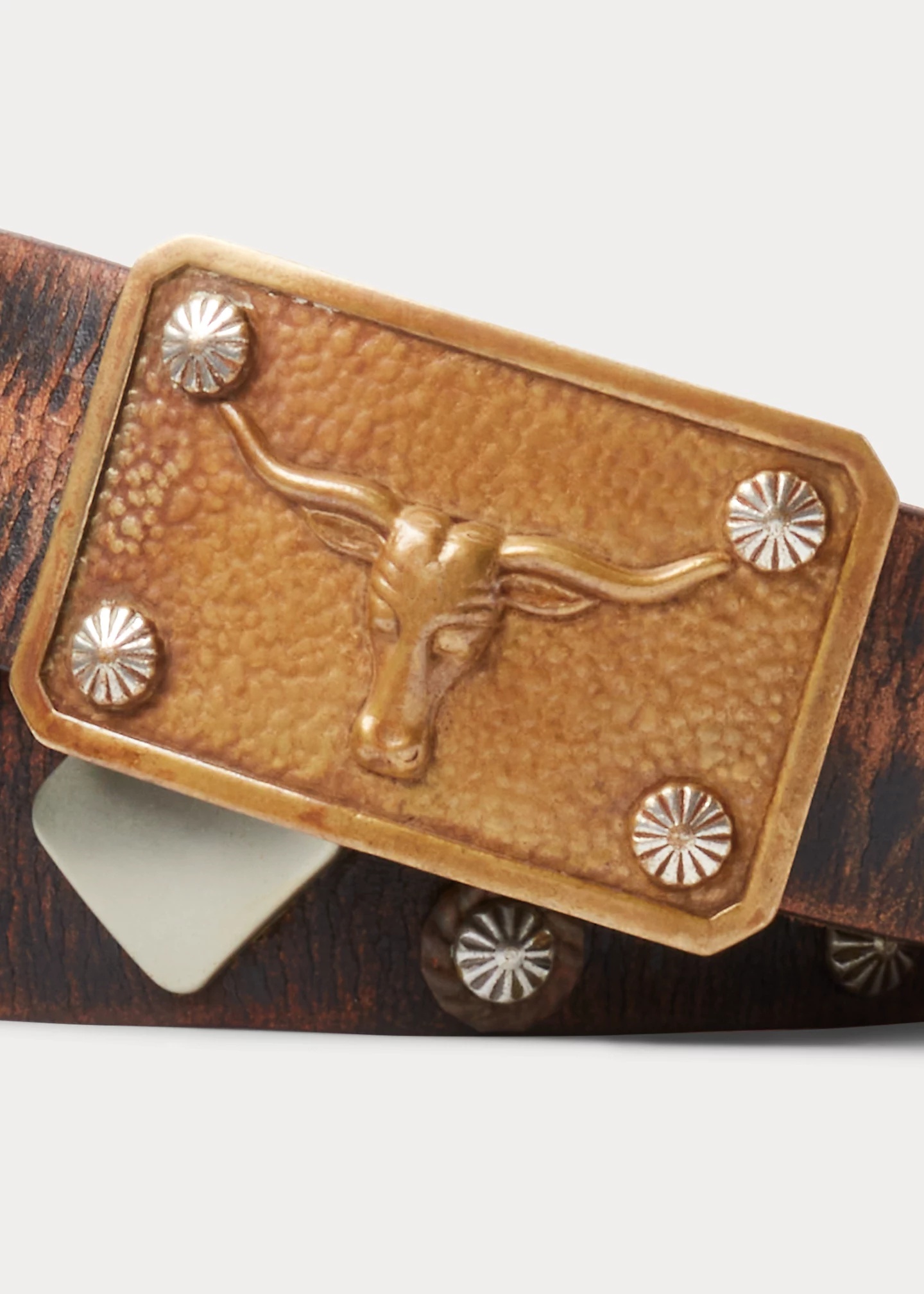 Studded Leather Belt - 5