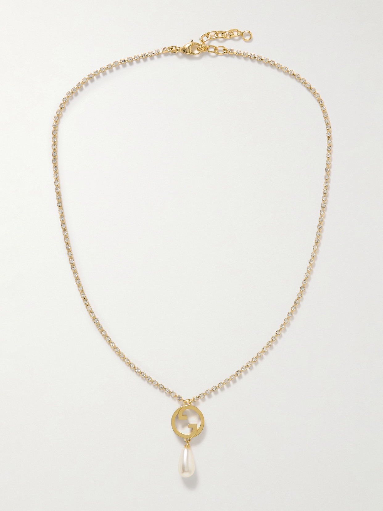 Blondie Gold-tone, Faux-pearl And Crystal Necklace - 1