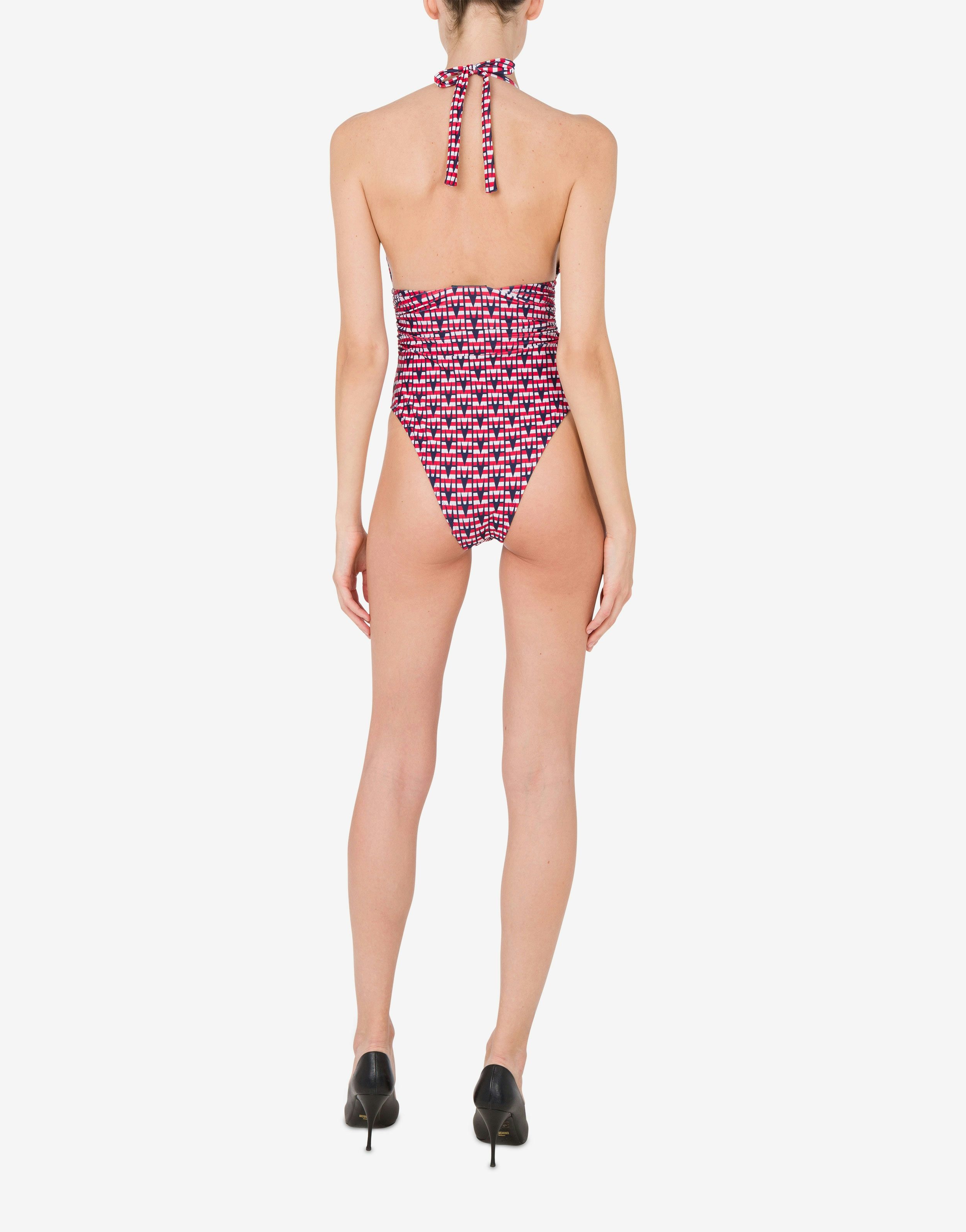 M PRINT ONE-PIECE SWIMSUIT - 3