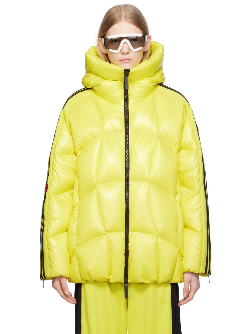 Moncler Moncler x adidas Originals Yellow Beiser Down Jacket