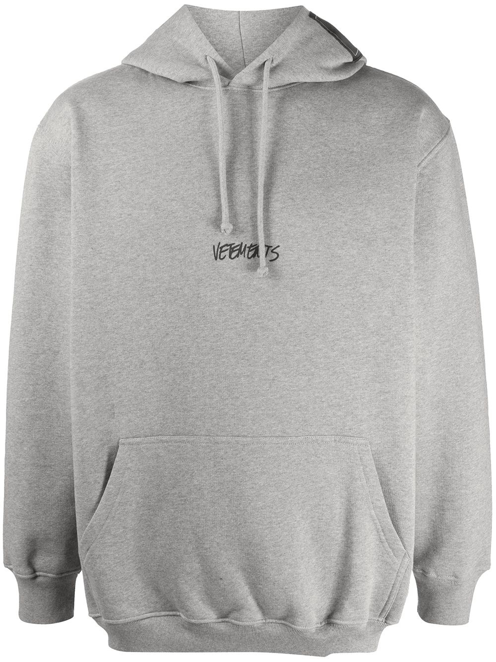 logo drawstring hoodie - 1