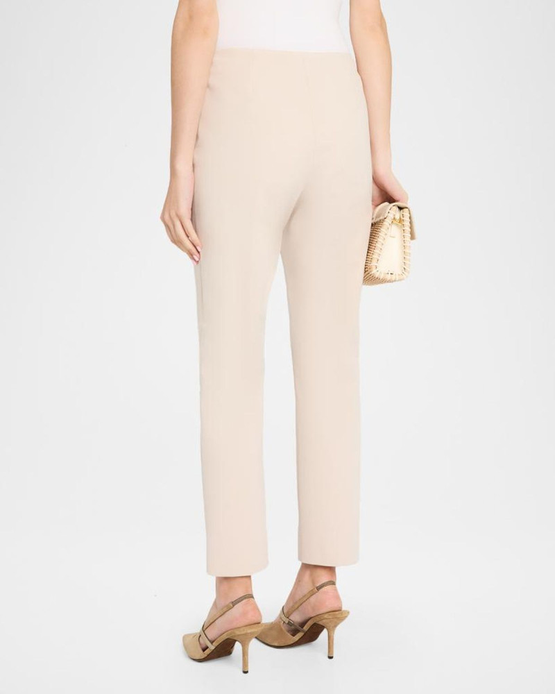 Cropped Stretch Cotton Pants 3