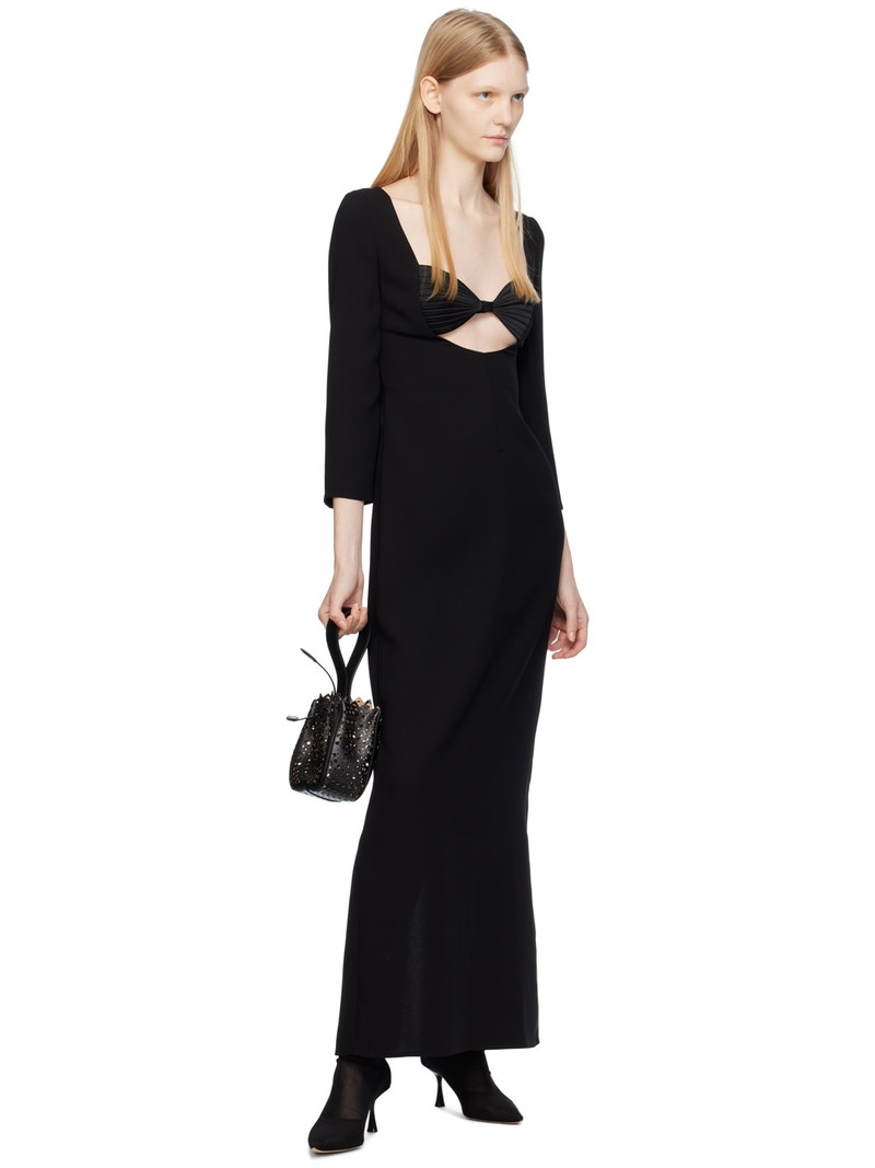 BEVZA Black Seashell Bra Maxi Dress outlook