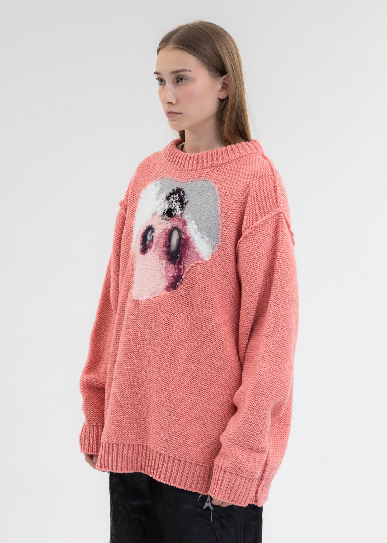 RABBIT HAND-KNITTING JACQUARD PULLOVER - 3