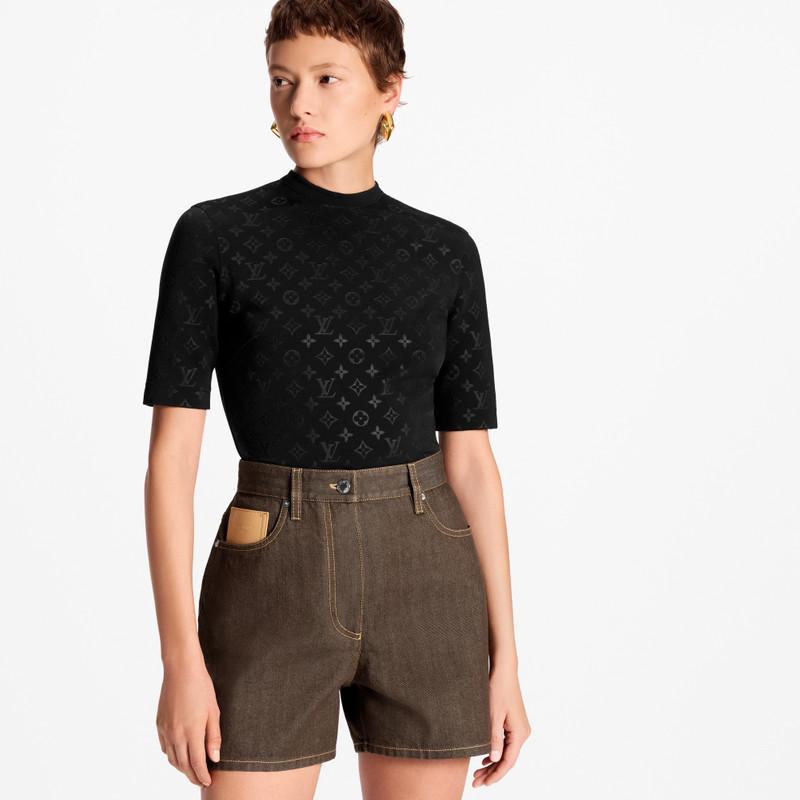 Speedy Patch Denim Shorts 2
