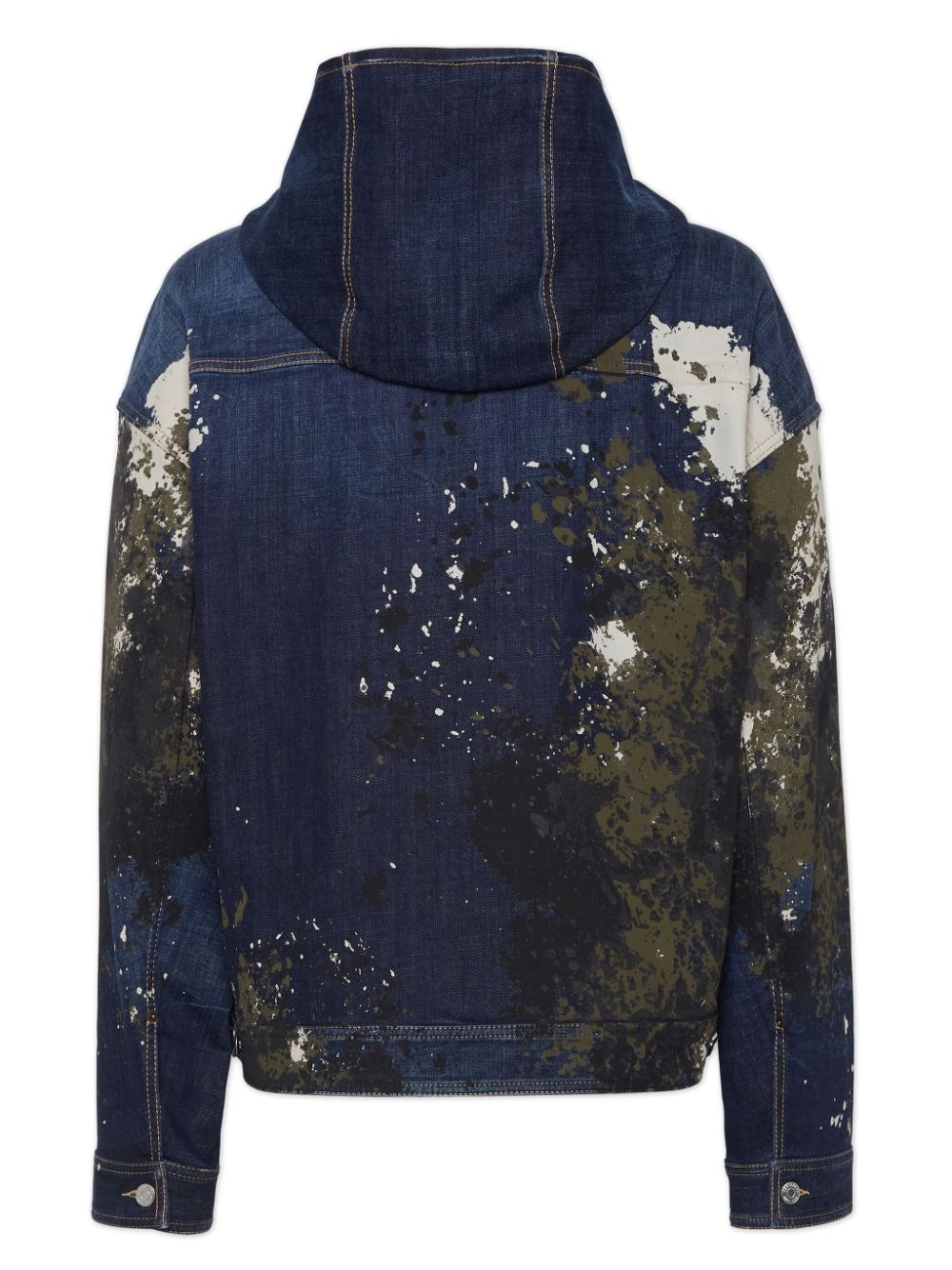 denim hooded jacket - 2