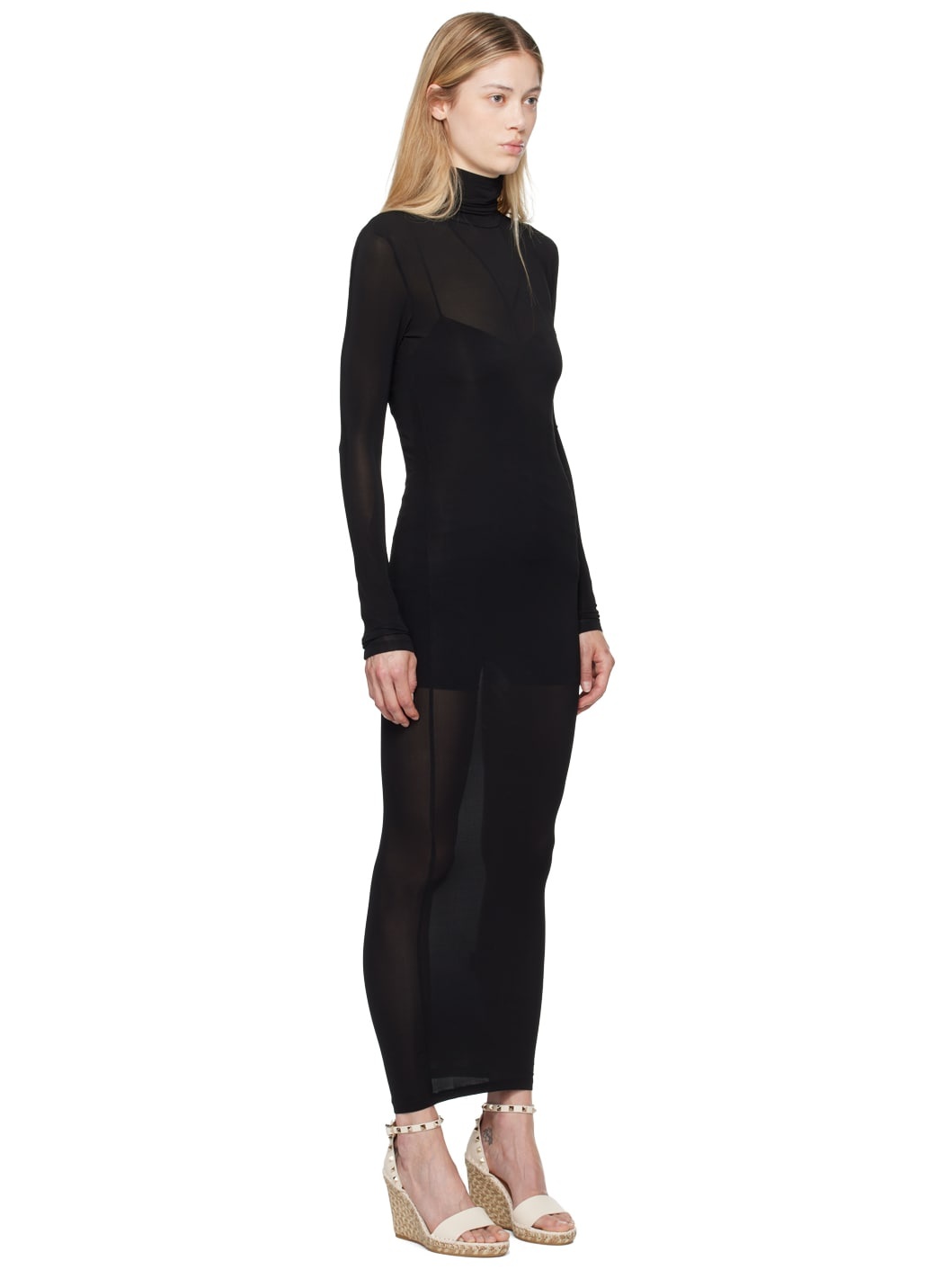 Black Vanessa Midi Dress - 2