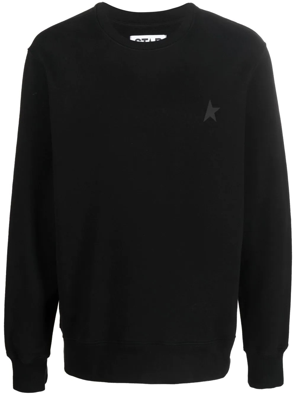 logo-print cotton sweatshirt - 1