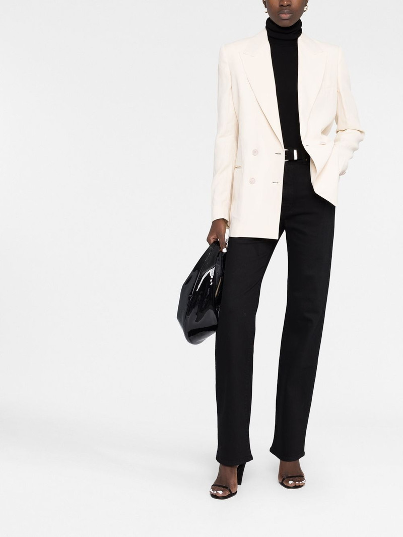 KHAITE high-rise straight-leg jeans outlook
