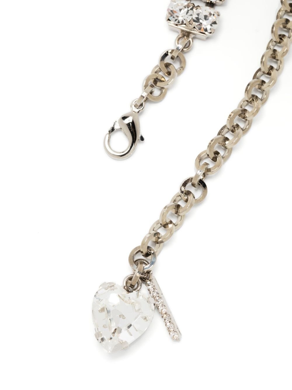 crystal-embellished choker necklace - 3