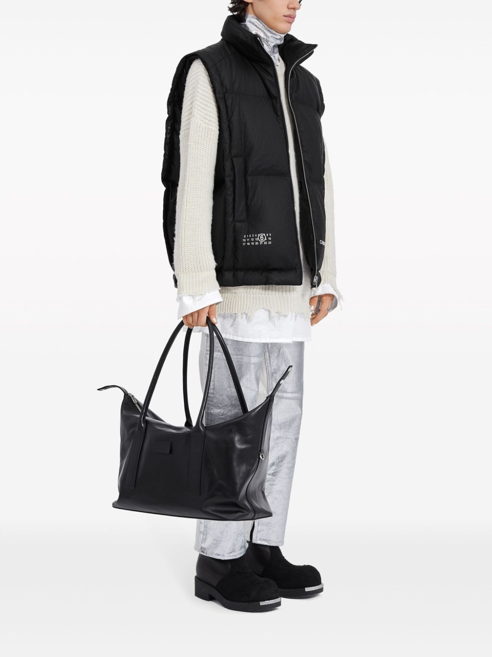 x Chen Peng logo-print padded gilet - 3