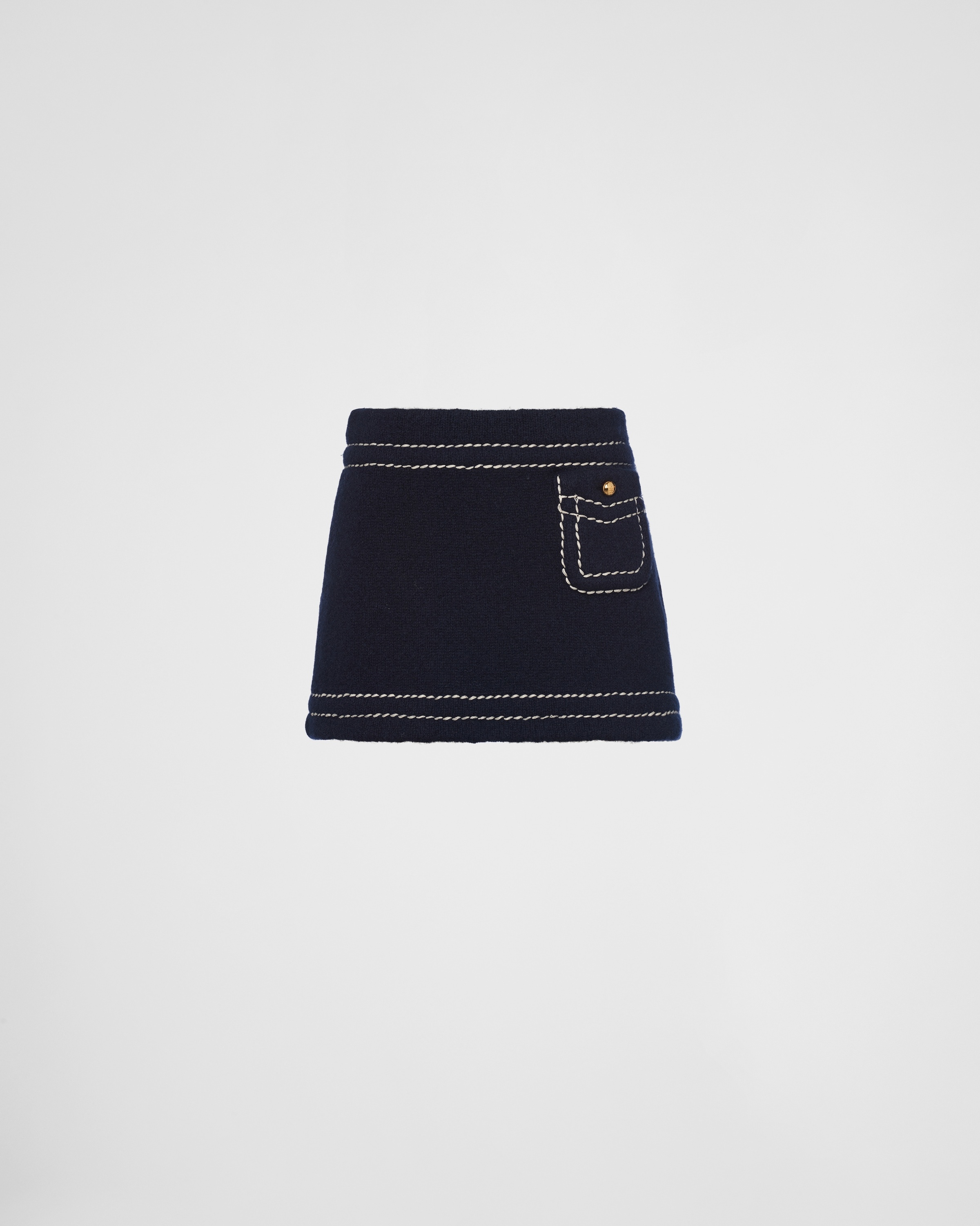 Cashmere miniskirt - 1
