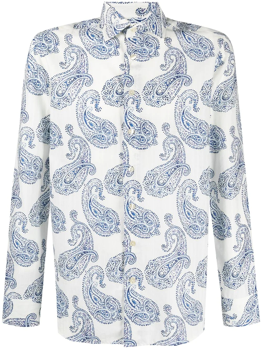 paisley print cotton shirt - 1