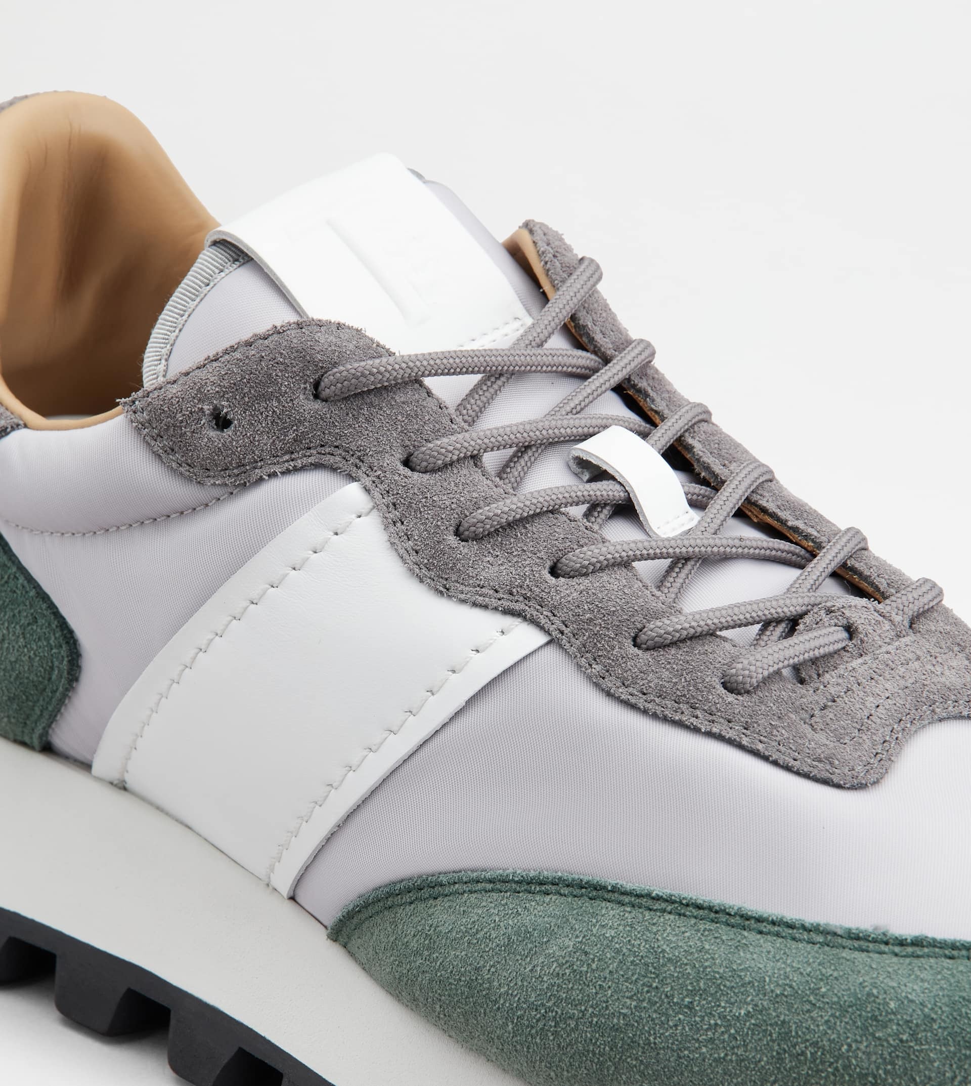 SNEAKERS TOD’S 1T IN SUEDE AND FABRIC - GREEN, GREY, WHITE - 6