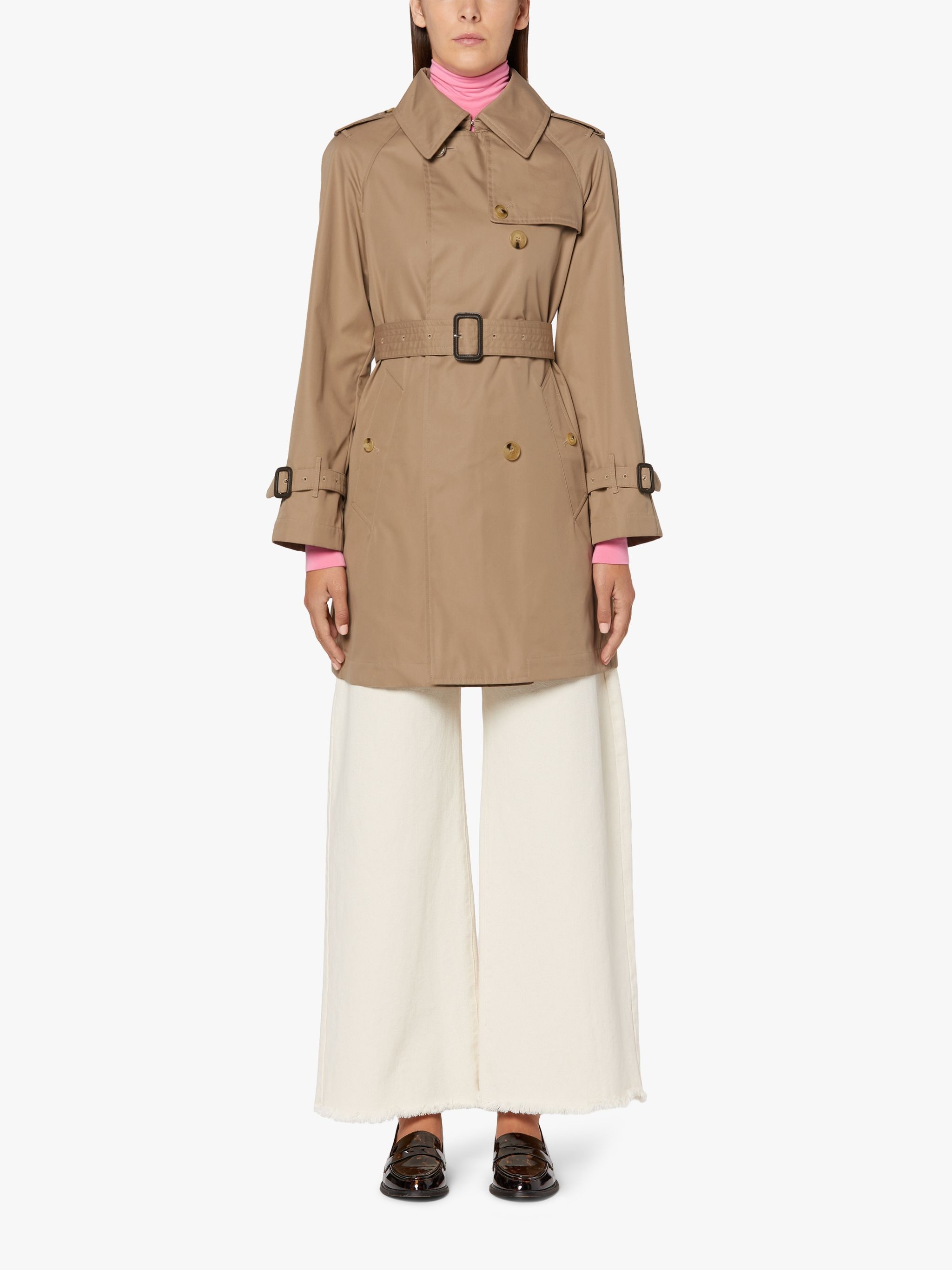 MUIE SAND COTTON SHORT TRENCH COAT | LM-1012 - 3