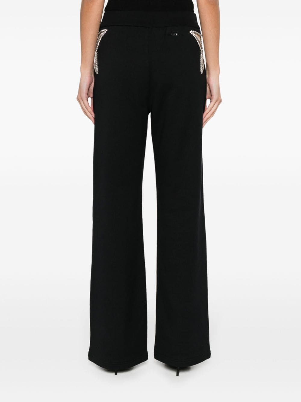 crystal-embellished track pants - 4
