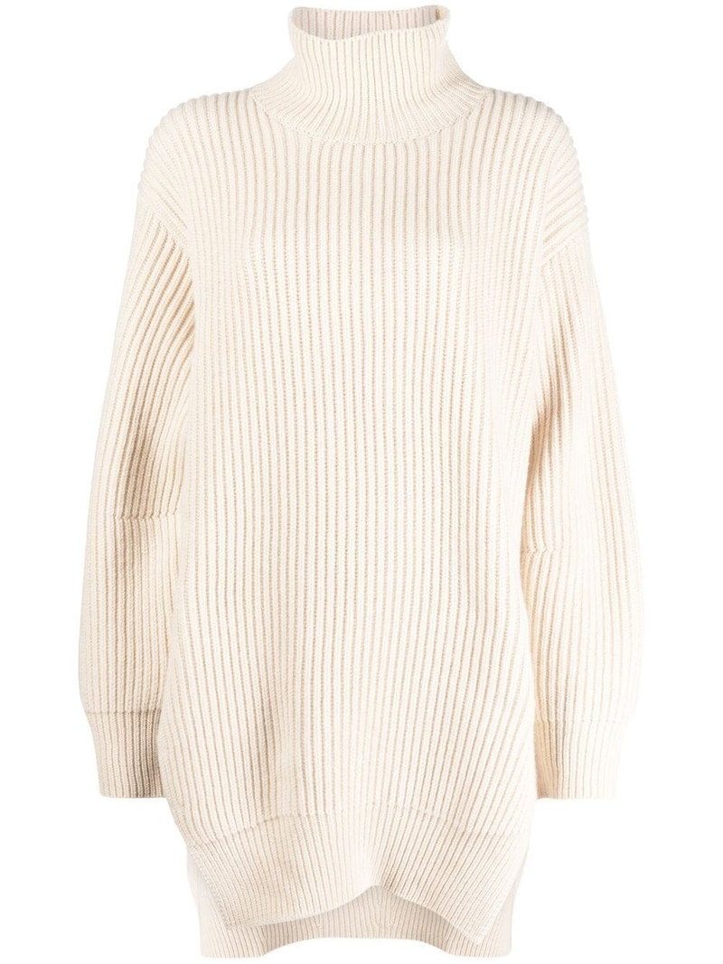 roll-neck ribbed-knit jumper 1