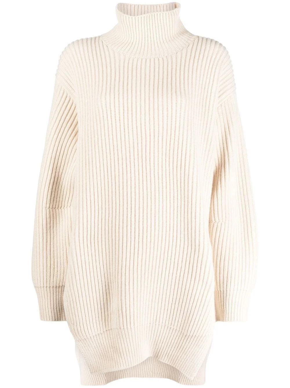 roll-neck ribbed-knit jumper - 1