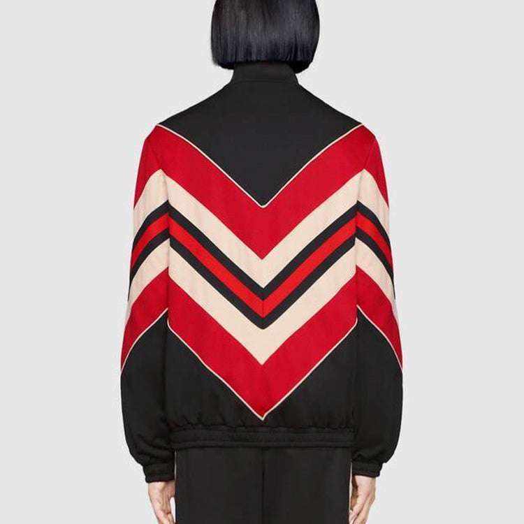 Gucci Chevron Track Jacket 'Multicolor Black' 575762-XJBBE-1315 - 4