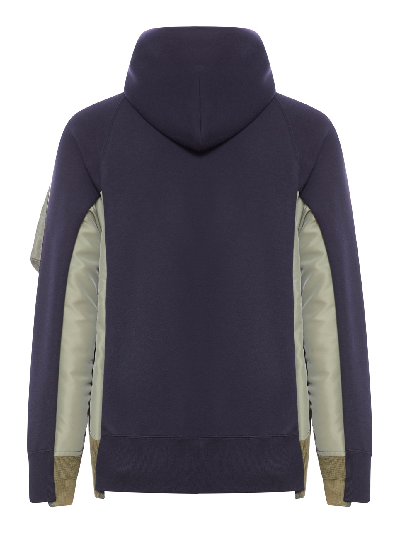 SPONGE SWEAT X NYLON TWILL HOODIE - 2