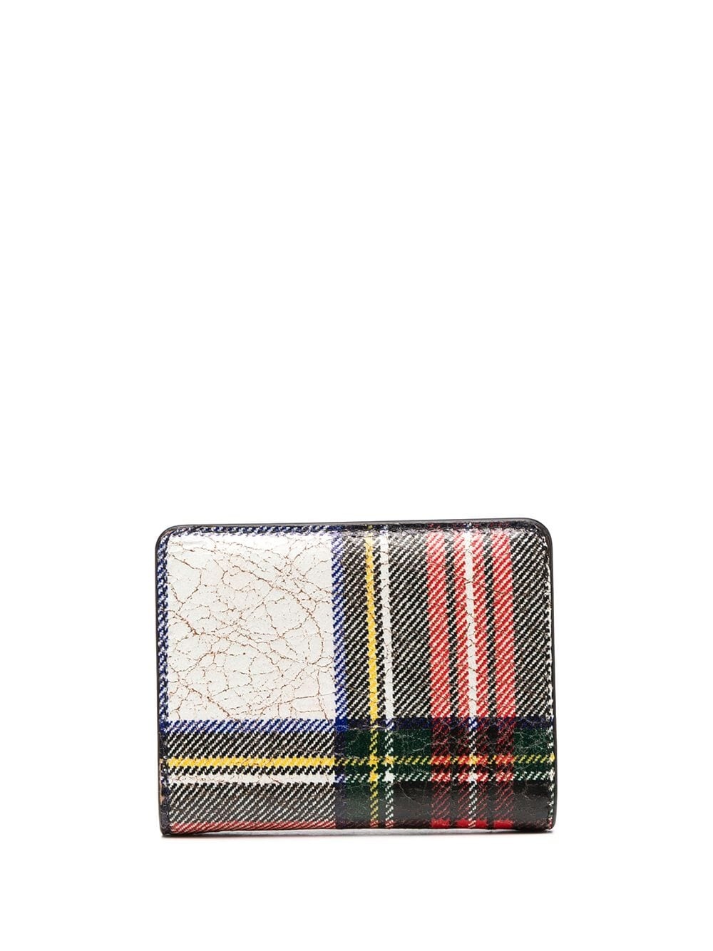 mini tartan pattern card holder - 1