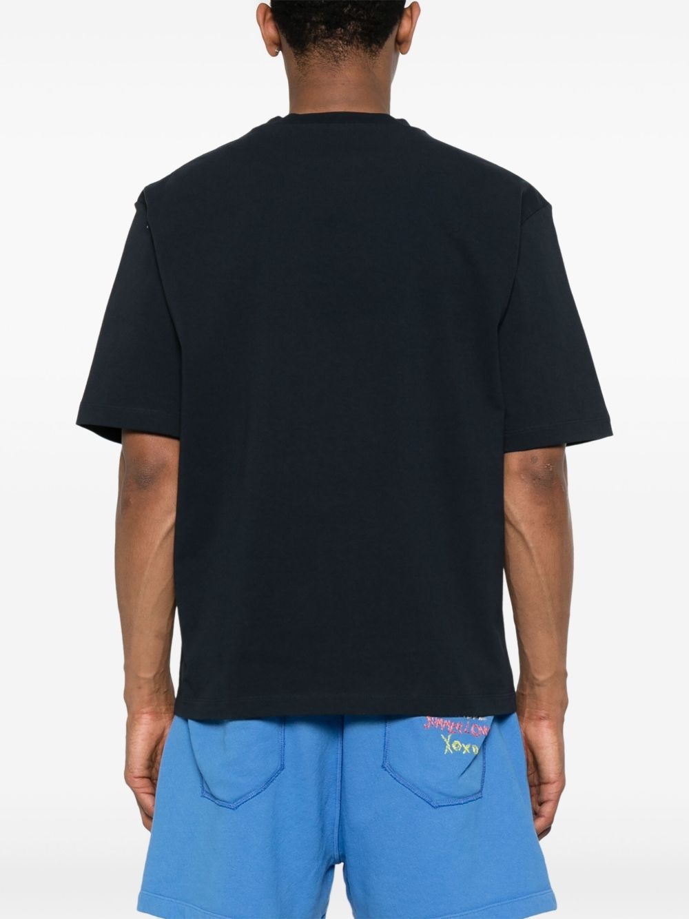 logo-embroidered T-shirt - 3
