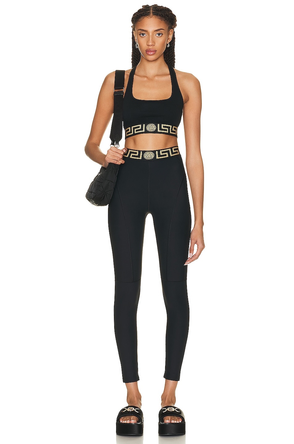 VERSACE Greca Border Sports Bra