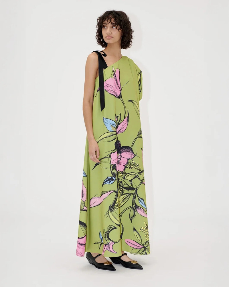 STINE GOYA ONE SLEEVE MAXI DRESS WITH BOW STRAP outlook